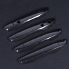 8pcs Smart Exterior Door Handle Cover Trim Carbon Fiber Style