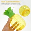 Toyvian 4pcs Pineapple Plastic Cups with Straws Beach Theme Party