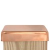 4x4 Copper Flat Top Post Cap by Captiva - Extended