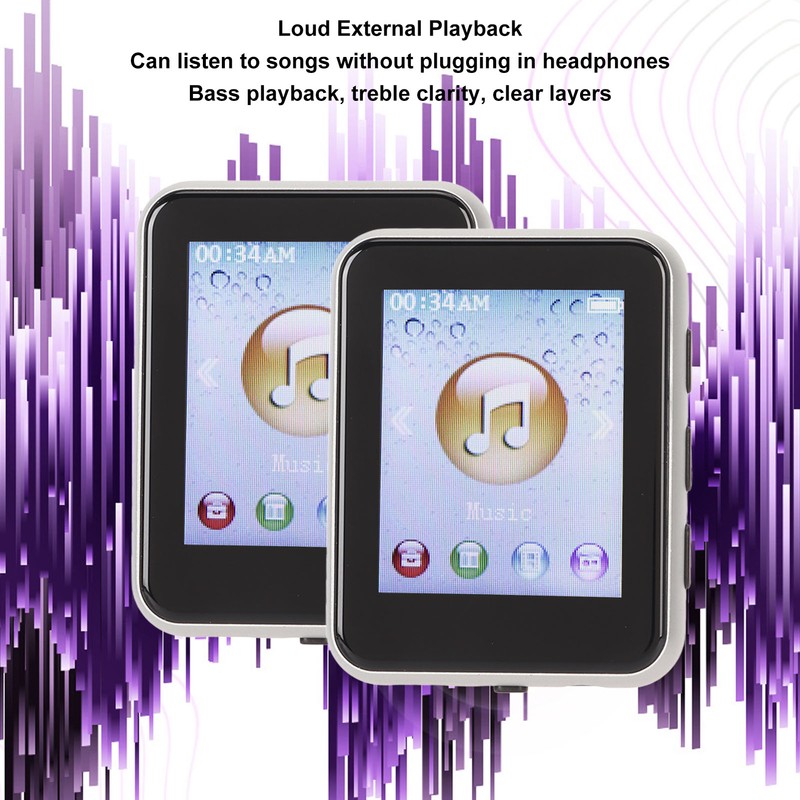 MP3 Bluetooth Player HiFi Lossless 1.8 Inch Touch Screen Support
