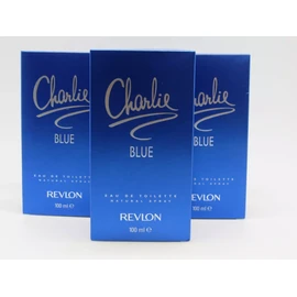 CHARLIE BLUE by Revlon Perfume 3.4 oz edt New in Box (Pack of 3)