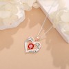 Memgift Women Necklaces Gifts for Her Sterling Silver Birthstone Necklaces