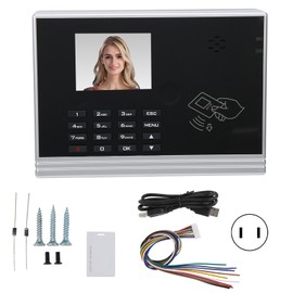 2.8in Color Display Time Attendance USB TCP/IP ID Card Password ClockIn Machine 110270V