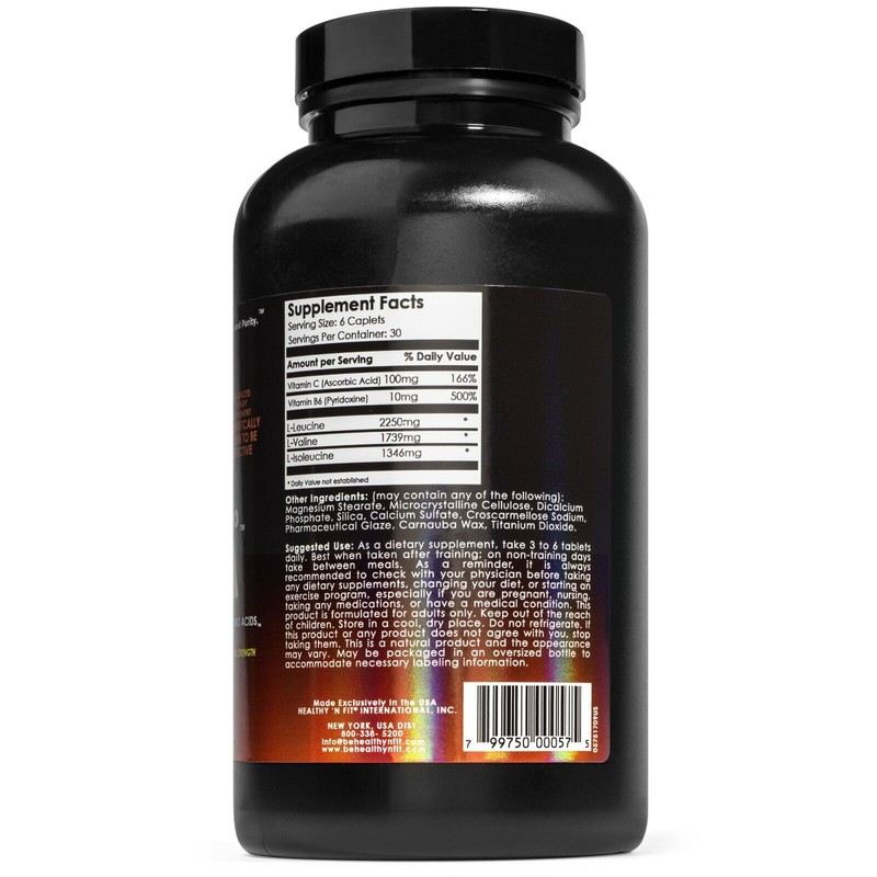 HEALTHY N FIT -Anabolic Amino BCAA -Correct Proportioned BCAAS- 180