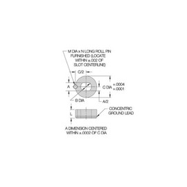 CL-12-SLLB Carr Lane Manufacturing Slotted Locator Bushing: Pin Diameter 3/4