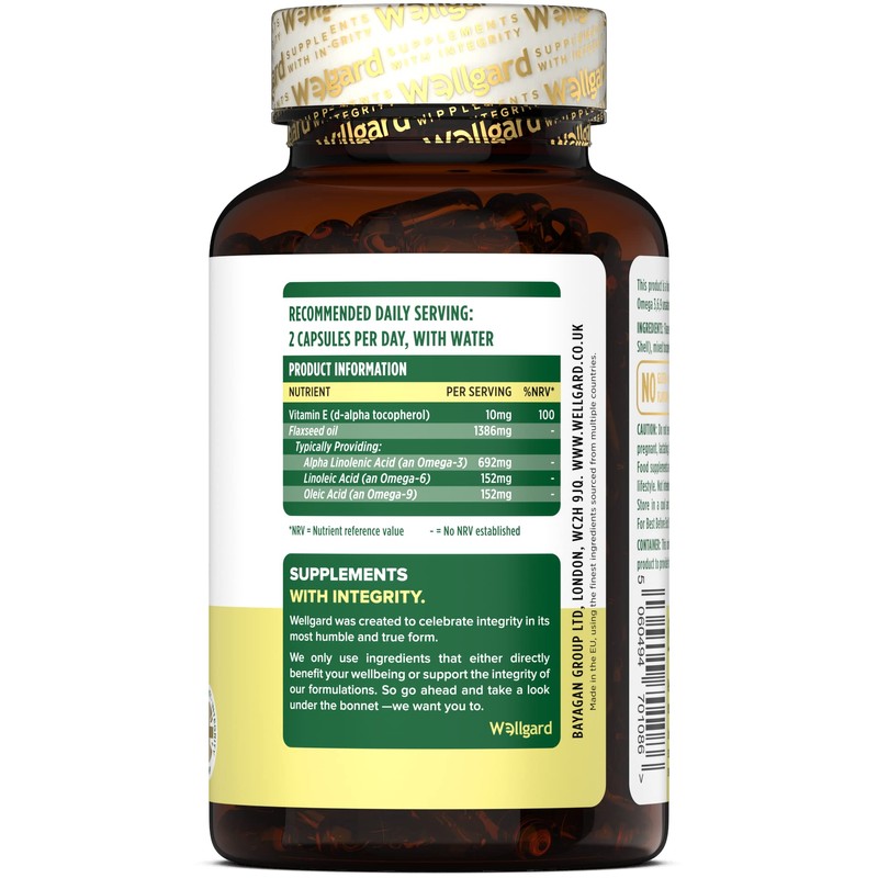 Vegan Omega 3 6 9 Capsules by Wellgard - High
