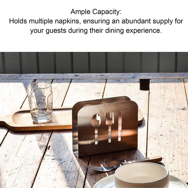 Napkin Holder Napkin Dispenser Stainless Steel Minimalist Compact Easy Maintenance
