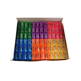Pencil Sharpeners for Kids with Removable Neon Colored Lids (1728 Pack)