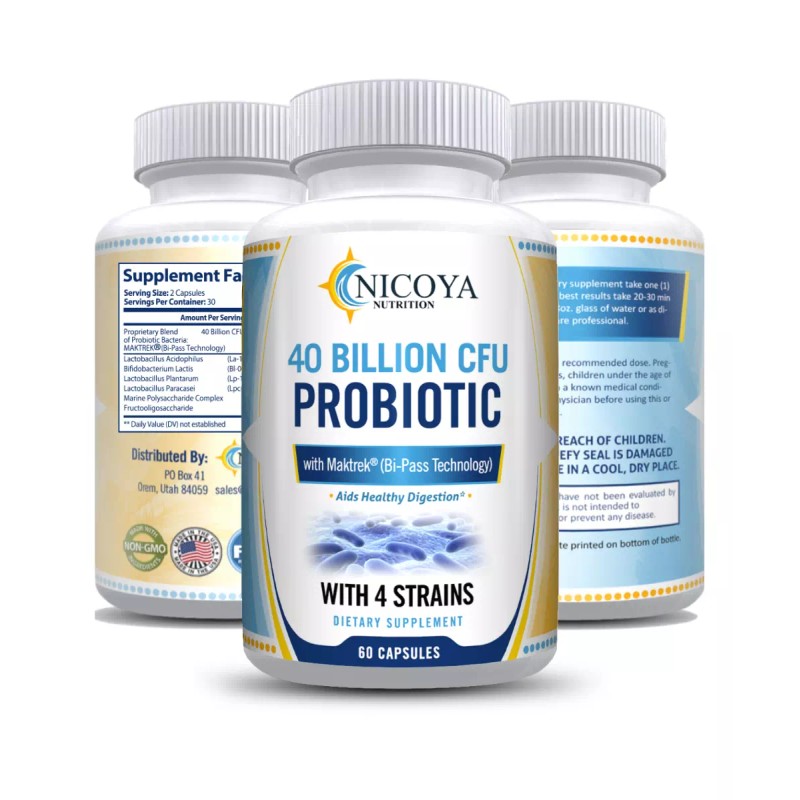 Probiotic 40 Billion CFU | Gas, Constipation Healthy Digestion &