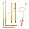 Copper Dowsing Rods, Solid Copper and Brass Dowsing Rods for
