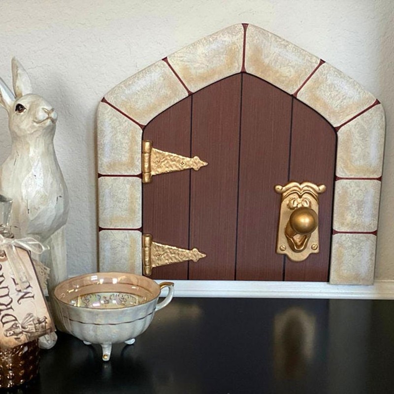 Fairy Doors Wooden Handmade Crafts Miniature Doors for Fairies Elves
