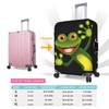 Travel Luggage Cover Suitcase Protector, Merry Green Frog Cute Animal
