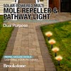 Brookstone Solar-Powered Mole Repeller & Pathway Light – Dual-Purpose Sonic