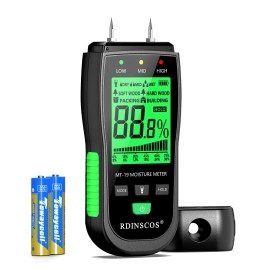 Rdinscos Professional Moisture Content Meter for Firewood Readiness and Long Battery Life