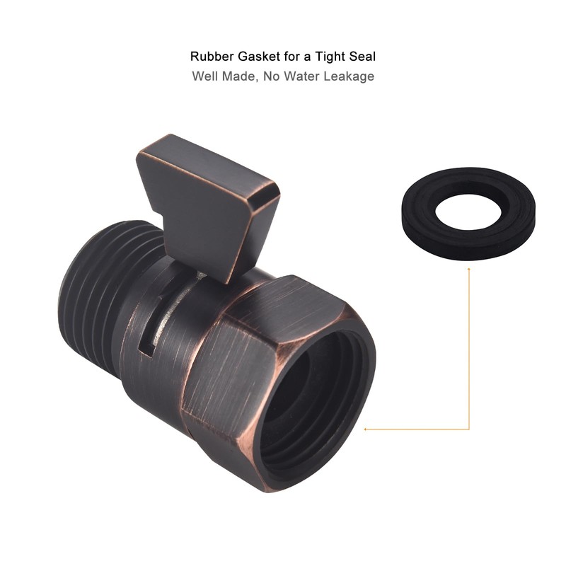 Oil Rubbed Bronze Water Flow Control Valve, Shower Head Flow