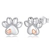 INFUSEU Paw Print Earrings Stud Cute for Teen Teenager Women