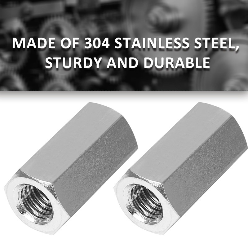 Seimneire 6 Pcs M8 x 1.25 Pitch 25mm Length Hex