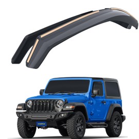 Goodyear Shatterproof in-Channel Window Deflectors for Jeep Wrangler JL 2018-2026, Rain Guards, Window Visors for Cars, Vent Deflector, Car Accessories, 2 pcs. - GY007922