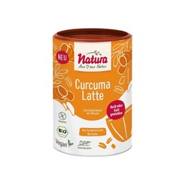 NATURA Organic Curcuma Latte Oat Drink Powder from Fermented Oats - 100% Gluten Free & Vegan - Instant Oat Powder 250 g for Approx. 2.5 Litres