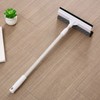 2-in-1 Window Squeegee for Glass Cleaning – Retractable Pole with