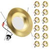 ZYC Gold 6 Inch Retrofit LED，12 Pack 6" Dimmable Retrofit