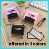ExcelMark Self-Inking DIY Custom Rubber Stamp Kit - Personalized Stamper