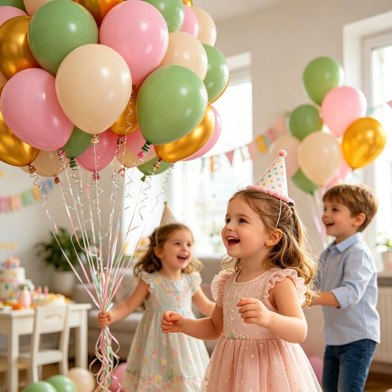 12inch Pink White Gold Green Balloons for Wedding Baby Shower