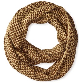 La Fiorentina Women's Popcorn Infinity Knit Scarf, Camel, One Size