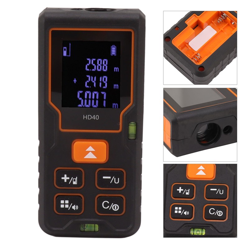 Laser Distance Meter High Accuracy Portable Handheld Rangefinder for Engineering