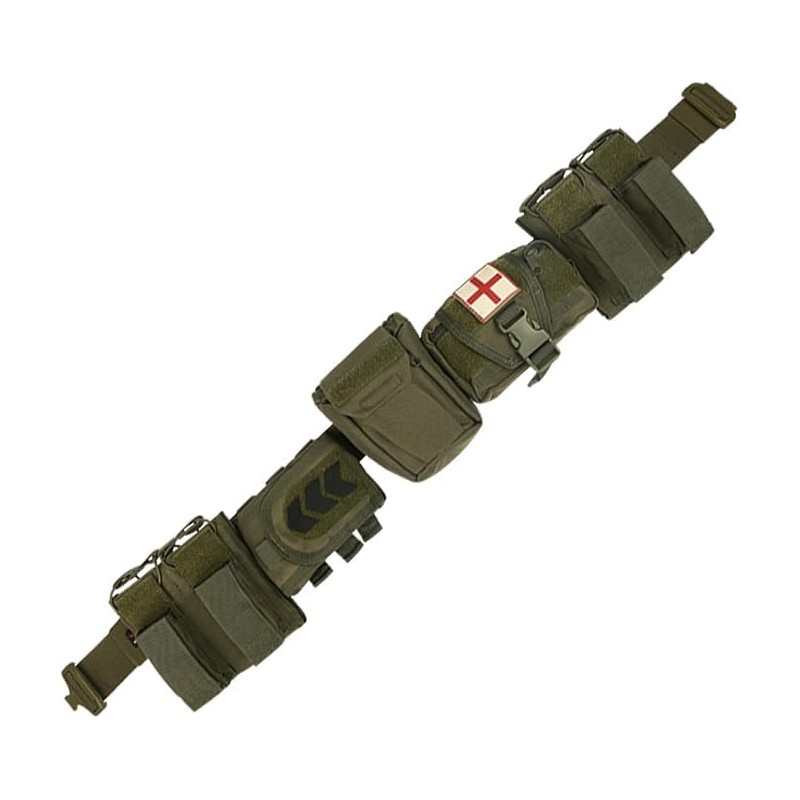 PIKEON Tactical Battle Belt Quick Release with Accessories Pouches 7