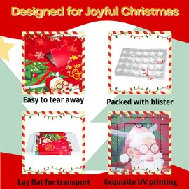 Ganfaner Upgraded Christmas Advent Calendar Boxes DIY For 2025 10Sets, 24-Day Empty Countdown Calendar Boxes w/Blister Tray, Perfect Empty Christmas Gift Box to Fill for Family Shop Office (Red)