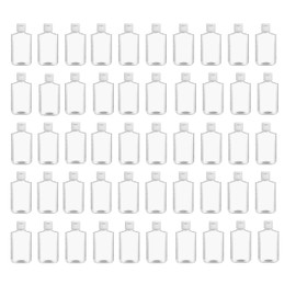 PQS 4 OZ Refillable Travel Bottles Flip-Top Cap - Liquids/Gels/Lotions (Empty Bottles) (50 Bottles)