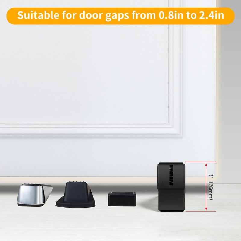TOPTAKE Strongest Adjustable Spring Loaded Large Door Stopper - Heavy