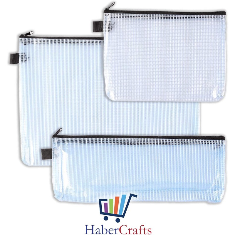 A5 Tuff Bag Zip Wallet Clear Plastic Wallets Zipped Pouch