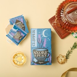 Jeju People Sell Partner Company Clipper Organic Blended Tea Snore & Peace 20 tea bags 30g Fair Trade Chamomile Lemon Balm / 클리퍼 유기농 블렌드티 스노어 앤 피스 20티백 30g 공정무역 카모마일 레몬밤