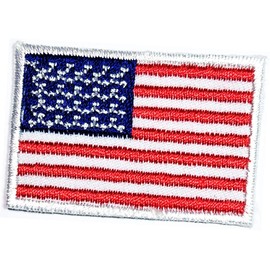 United States America National Flag Patches Size Mini 1.1X1.6 inches. USA Country Flag Military Tactical Embroidered Patch Embroidery Iron On Sewing Logo Jacket Polo T- Shirt Hat Backpacks (03)