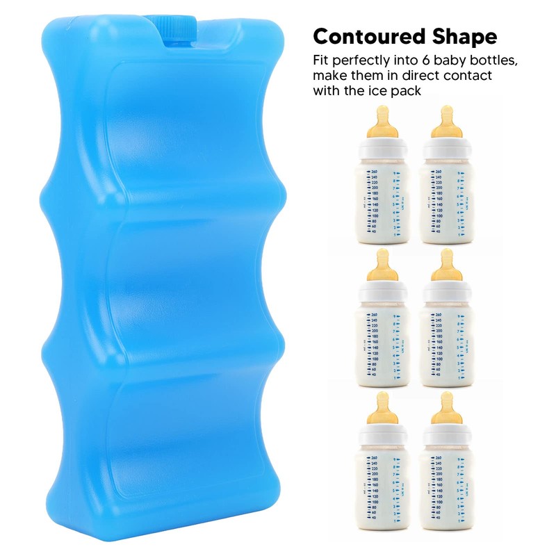 2pcs Contoured Freezer Pack Contoured Shape Ice Pack,Breastmilk G Ice