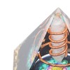 Healing Crystal Pillar Pyramid 6CM Epoxy Positive Energy Generator Meditation