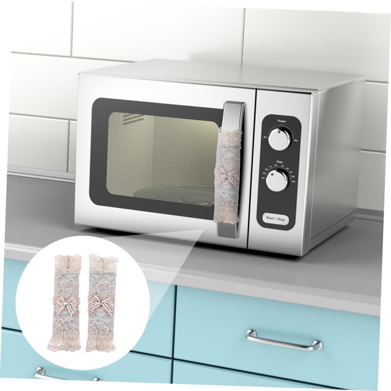 CAXUSD 2pcs Refrigerator Handle Gloves Oven Mittens Coffee Appliance Handle