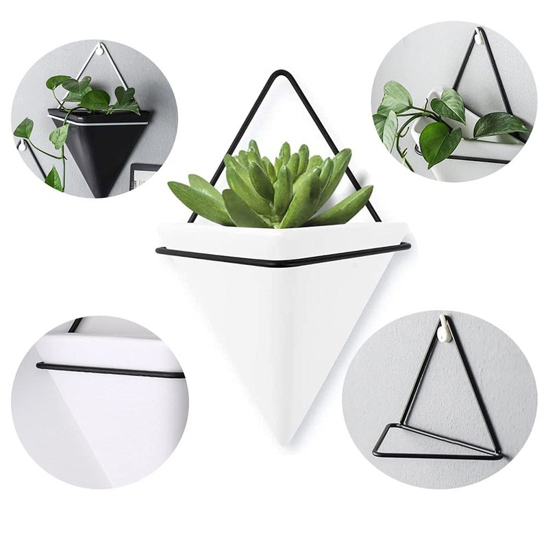 2 x Hanging Flower Pot, Flower Pot, Wall Decoration, Wall
