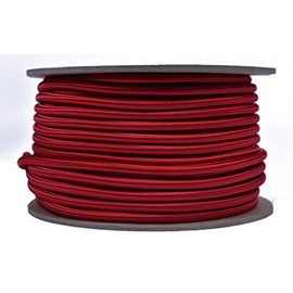 Red 3/16" Shock Cord - BORED PARACORD Marine Grade Shock/Bungee/Stretch Cord 3/16 inch x 100 feet Several Colors - Made in USA
