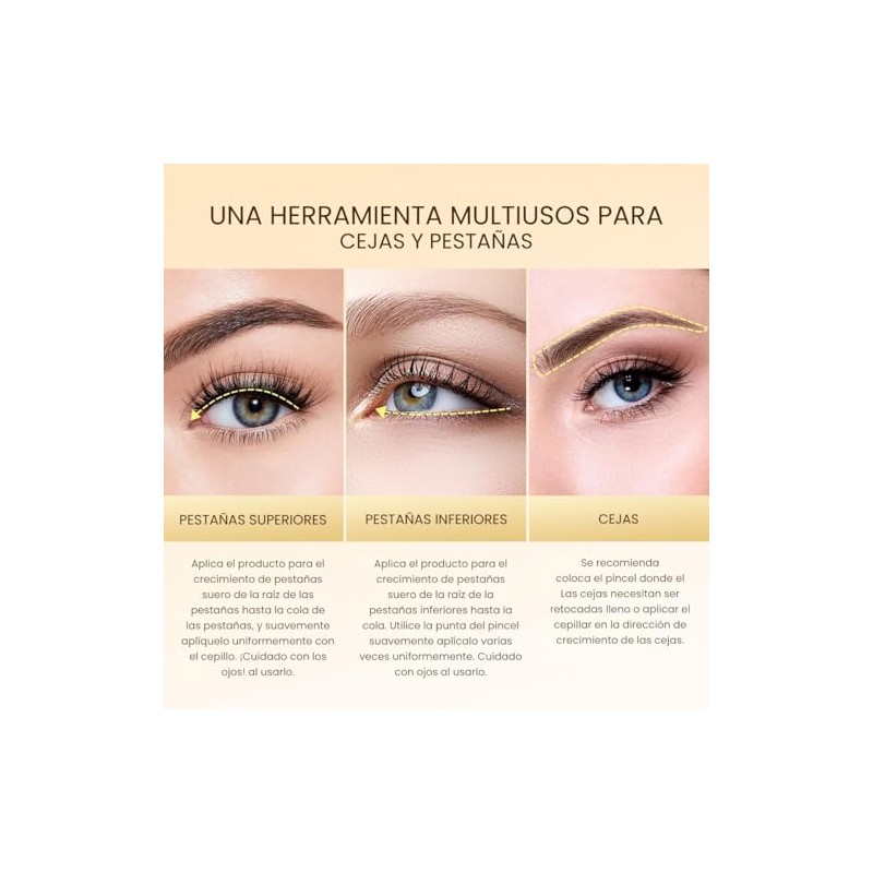 2x1 Cuidado Facial Serum Fortalecedor Crecimiento Pestañas Lash Alargar y