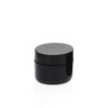 Black Cream Jars for Care Double Wall Empty Cream Jars