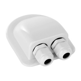 NuEnergy The Original Solar Dual Cable Gland Waterproof Box Solar Panel Roof Mount Tool 6-12mm RV Solar Accessories Entry Cable Glands Perfect for Exterior, Roof, Van, Boat, Vehicle Or House System