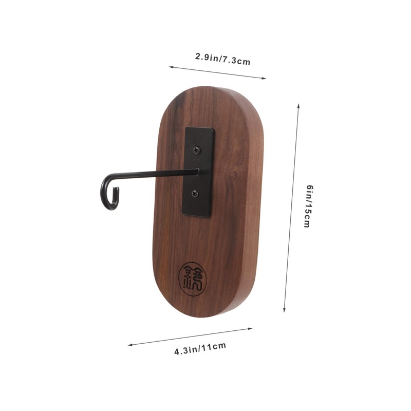 CORHAD Hanging Wind Chime Bracket Wooden Wall Mount Easy Install