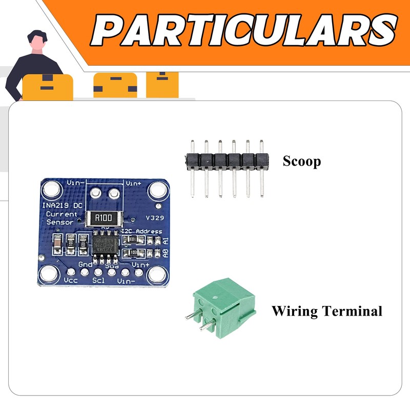 A-DIGISHUO 2pcs INA219 I2C Bi-directional DC Current Power Supply Sensor