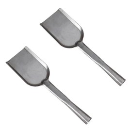 TOPBATHY Charcoal Ash Spade 2pcs Soot Mutitool Hearth Bbq Charcoal Ash Rake Coals Grill Tools Burning Stove Ash Rake Barbeque Grill Stove Coal Ash Scoop Clean Barbecue Spatula Iron