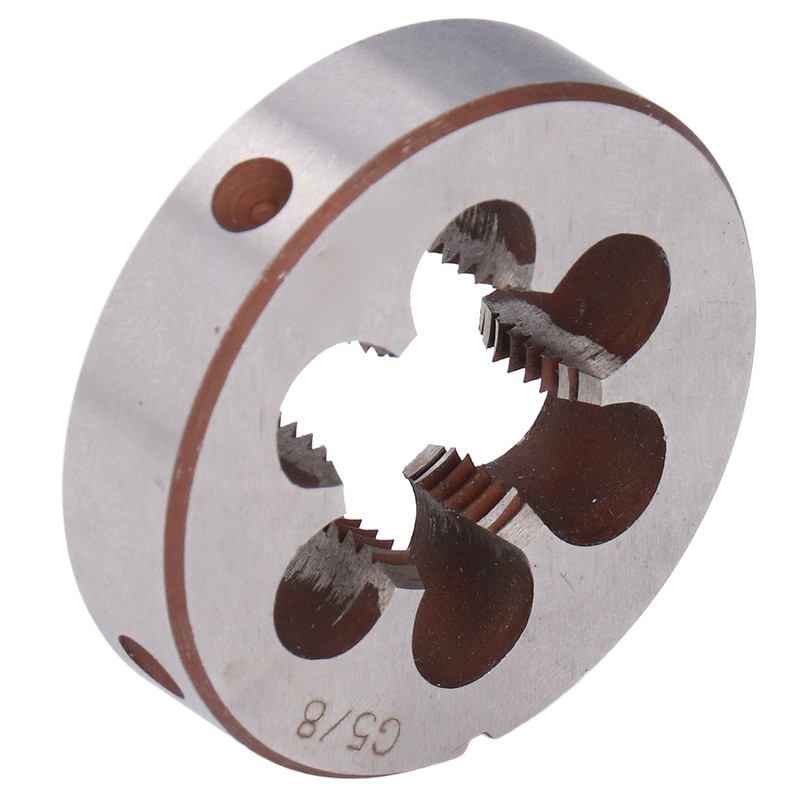 G5/8in Round Threading Die Alloy Steel Cylindrical Pipe Thread Repair