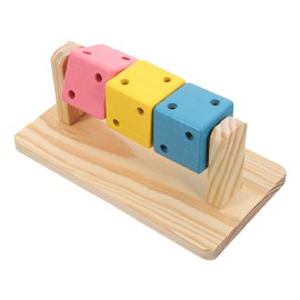 SUPVOX Hamster Enrichment Toys Natural Wood for Dwarf Hamsters Gerbils Rats Safe Fun Engaging Activity for Teeth Grinding and Exercise Cage Accessory