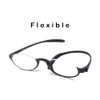 Mcoorn Retro Design Flexible Reading Glasses Lightweight (Elastic Plastic) Reader,Half
